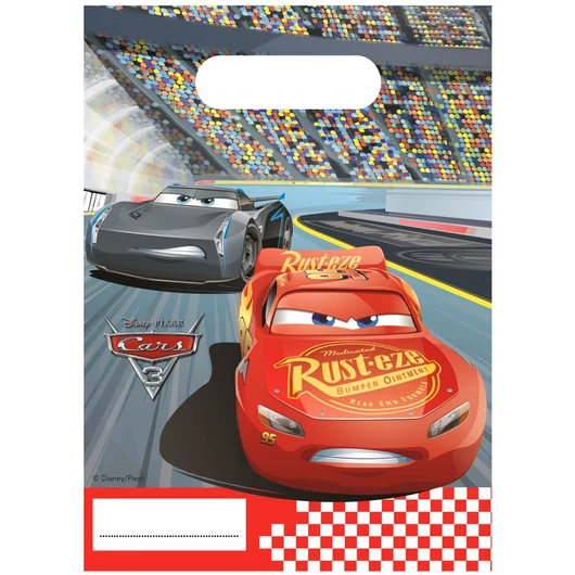 Disney Verdák Arena Race ajándéktasak, ajándékzacskó 6 db-os