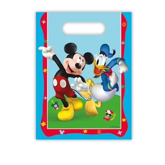 Disney Mickey Rock the House ajándéktasak, ajándékzacskó 6 db-os