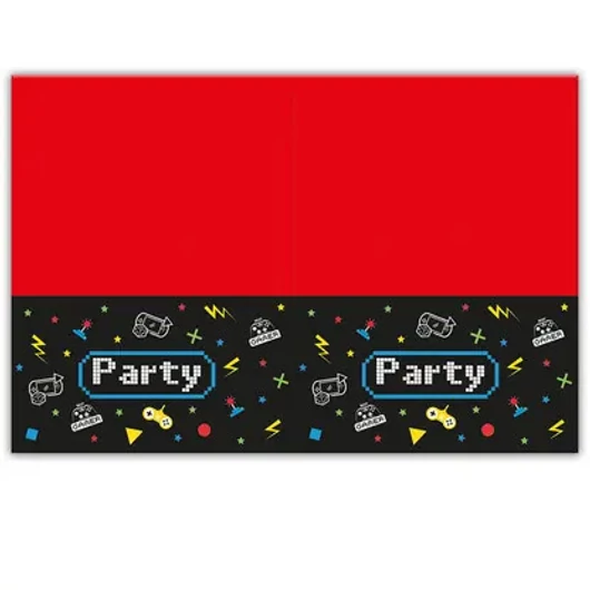 Gaming Party műanyag asztalterítő 120x180 cm