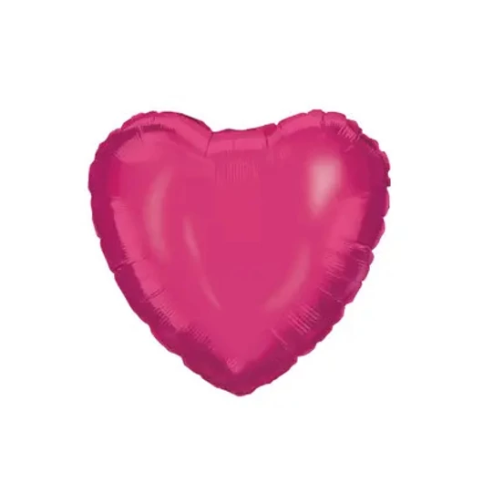 Pink Heart, Rózsaszín szív fólia lufi 46 cm