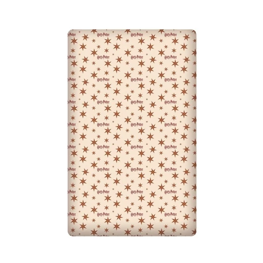 Harry Potter Beige Star gumis lepedő 90x200 cm
