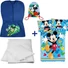 Kép 1/5 - Disney Mickey 4 részes ovis zsák szett: kék focis Mickey ovis zsák, Mickey 'Run' tornazsák, Mickey 'Joyful' ovis ágyneműhuzat és hozzá illő paplan-párna szett.