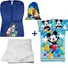 Kép 1/5 - Disney Mickey 4 részes ovis zsák szett: kék Mickey ovis zsák, Mickey 'és Barátai' tornazsák, Mickey 'Joyful' ovis ágyneműhuzat és hozzá illő paplan-párna szett.