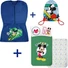 Kép 1/4 - 3 részes Disney Mickey ovis szett focis mintájú ovis zsákkal, Disney Mickey tornazsákkal és vidám Mickey egeres ovis ágyneműhuzattal.