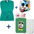 Kép 1/4 - 3 részes Disney Mickey ovis szett türkiz, sportos ovis zsákkal, &quot;Hello Summer&quot; tornazsákkal és kétoldalas ágyneműhuzattal.