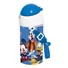 Kép 8/11 - Kék, cseppmentes, akasztóval és zárható kupakkal ellátott kulacs, sportpalack Mickey egér és Plútó kutya mintával.