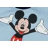 Kép 3/3 - Belül bolyhos hosszú ujjú rugdalózó Mickey egér mintával