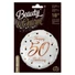 Kép 3/3 - Happy Birthday 50 B&C White fólia lufi 36 cm