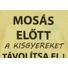 Kép 2/2 - Rövid ujjú baba body "Mosás előtt a kisgyereket távolítsa el!" felirattal