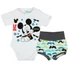 Kép 1/5 - Disney Mickey fiú nyári 2 részes body/short szett Bajusz