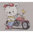 Kép 3/5 - Hosszú ujjú baba body Motoros maci mintával