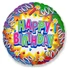 Kép 1/2 - Happy Birthday Streamers fólia lufi 46 cm (WP)