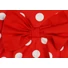 Kép 5/5 - Pöttyös, pörgős kislány nyári ruha fehér masnival, Minnie egérrel