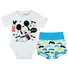 Kép 1/5 - Disney Mickey fiú nyári 2 részes body/short szett Bajusz