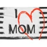 Kép 7/7 - "I LOVE MY MOM" feliratos ujjatlan rugdalózó 2:1 méret