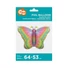 Kép 3/3 - Pastel Butterfly, Pillangó fólia lufi 64 cm