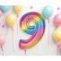 Kép 3/5 - Színes 9-es Rainbow szám fólia lufi 92 cm