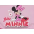 Kép 2/2 - Fodros ujjú pamut nyári kislány ruha Minnie egér mintával