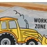 Kép 2/2 - "Work Zone" munkagépes hosszú ujjú plüss rugdalózó