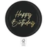 Kép 2/2 - Happy Birthday Elegant papírtányér 8 db-os 23 cm FSC