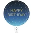 Kép 2/2 - Happy Birthday Golden Blue papírtányér 8 db-os 23 cm FSC