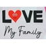 Kép 3/3 - "Love my family" feliratos rövid ujjú baba body pink