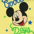 Kép 2/2 - Disney Mickey "Good Days" ujjatlan baba body sárga