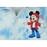 Kép 3/5 - Pamut, cipzáras kisfiú kardigán batikolt anyagból Mickey egér mintával