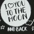 Kép 2/2 - Hosszú ujjú baba rugdalózó " I love to the moon and back" felirattal