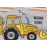 Kép 3/3 - "Work Zone" munkagépes hosszú ujjú plüss rugdalózó