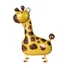 Kép 1/2 - Zsiráf Jungle sétáló fólia lufi 109 cm