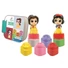 Kép 2/3 - Disney Hercegnők Clemmy Snow White and Belle építőkocka szett könyvvel Clementoni