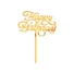 Kép 1/3 - Arany Happy Birthday Gold torta dekoráció 15 cm