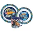Kép 1/2 - Hot Wheels Blue Fire étkészlet, micro műanyag szett bögrével 350 ml