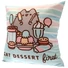 Kép 2/2 - Pusheen Dessert párna, díszpárna 40x40 cm