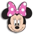 Kép 3/3 - Disney Minnie Head 3D formapárna, díszpárna 35 cm Velúr
