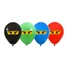 Kép 2/4 - Nindzsa Mask léggömb, lufi 5 db-os 12 inch (30 cm)
