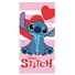 Kép 1/2 - Disney Lilo és Stitch, A csillagkutya Sparkling Heart fürdőlepedő, strand törölköző 70x140cm