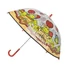 Kép 1/6 - Tini Nindzsa Teknőcök Pizza gyerek átlátszó esernyő Ø71 cm
