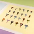 Kép 4/5 - Disney Lilo és Stitch, A csillagkutya Glasses gemkapocs 4 db-os szett