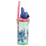 Kép 3/4 - Disney Lilo és Stitch, A csillagkutya Easily Distracted 3D műanyag szívószálas pohár 360 ml