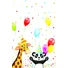 Kép 2/2 - Happy Birthday Star papír asztalterítő 120x180 cm