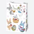 Kép 7/7 - Húsvét Bunnies papír ajándéktasak, ajándékzacskó 23x32x11 cm