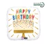 Kép 1/2 - Happy Birthday Cake Candles fólia lufi 46 cm