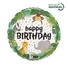 Kép 1/2 - Happy Birthday Jungle fólia lufi 46 cm