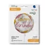 Kép 2/2 - Happy Birthday Glitter Marble Rose fólia lufi 46 cm