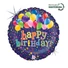 Kép 1/2 - Happy Birthday Bunch Of Balloons Holo fólia lufi 46 cm