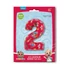Kép 2/2 - CoComelon Red 2-es szám fólia lufi 66 cm