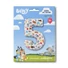 Kép 2/2 - Bluey Friends 5-ös szám fólia lufi 66 cm