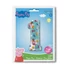 Kép 2/2 - Peppa malac Blue 1-es szám fólia lufi 66 cm